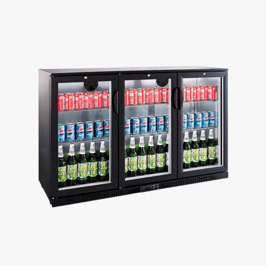 Undercounter 3 Door Bar Cooler [Hinges]-BAR03PP