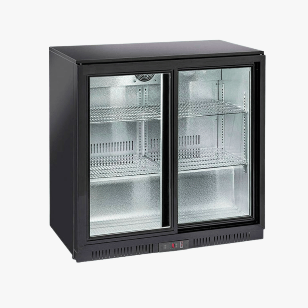 Undercounter 2 Door Bar Cooler [Sliding]-BAR02PS