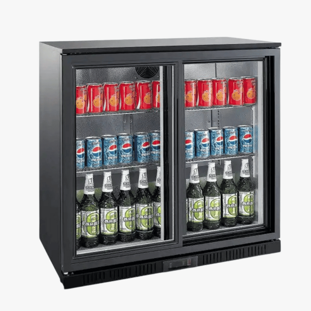 Undercounter 2 Door Bar Cooler [Sliding]-BAR02PS