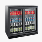 Undercounter 2 Door Bar Cooler [Sliding]-BAR02PS